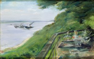 La terrasse du restaurant Jacob à Nienstedten-an-der-Elbe, 1902 - Max Liebermann
